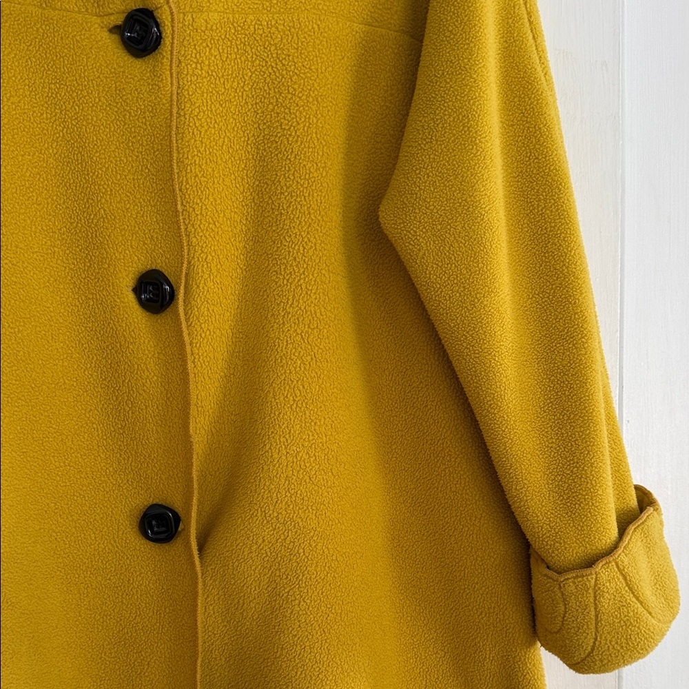 Janska Women's Mustard Yellow Swing Coat - Picture 3 of 8